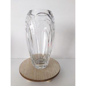Stunning Rogaska Maestro Vase Cut Etched Crystal Centerpiece 10" Art Deco